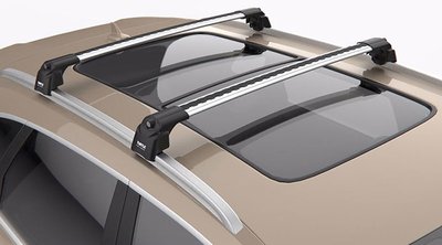 Багажник Cadillac XT5 2016- на інтегровані рейлінги cірий Turtle TRTL-60902 фото