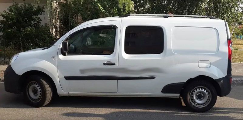 Рейлінги Renault Kangoo 2008- довга база сірий hpc066 фото