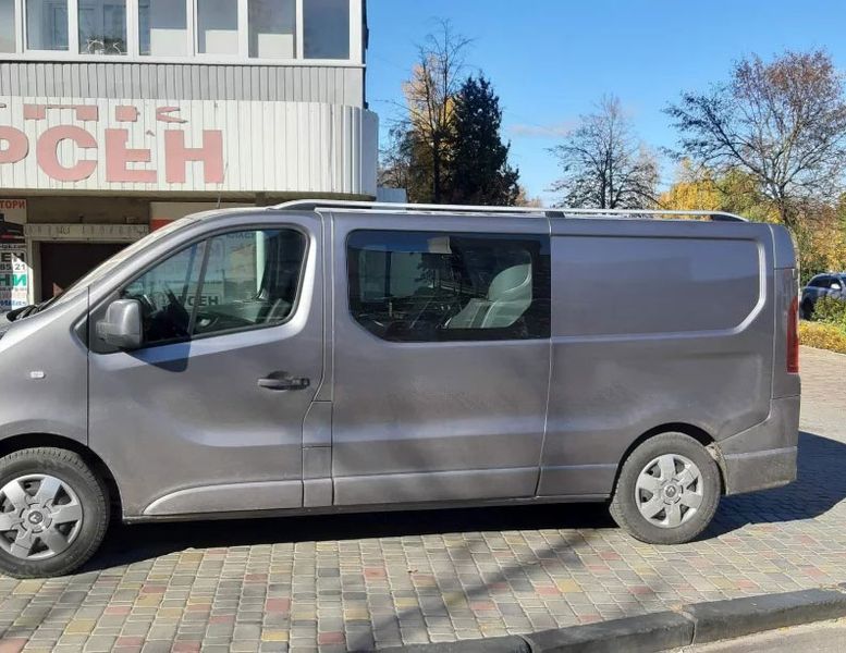 Рейлинги Opel Vivaro 2015- длинная база серый Skyport skp052 фото