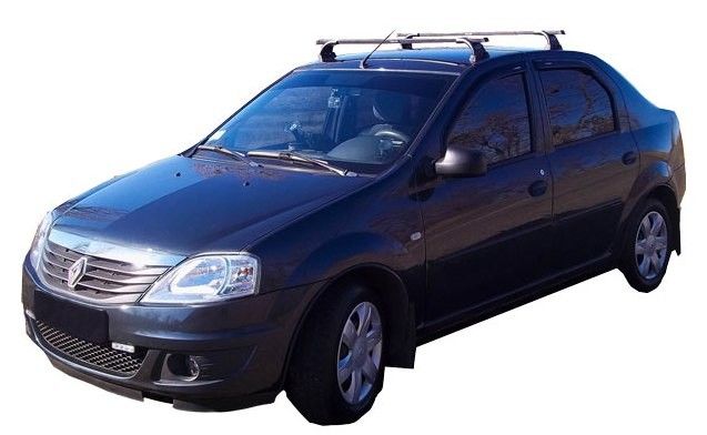 Багажник на крышу Dacia Logan 2004- на штатные места Ш-2 фото