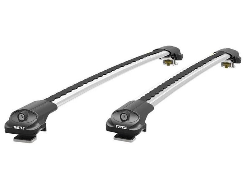 Багажник Seat Exeo 2008-2013 на рейлінги cірий Turtle TRTL-60702 фото