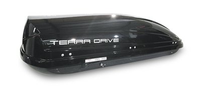 Автобокс Terra Drive 440 л черный глянцевый двухсторонний TD440BRG фото