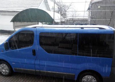 Рейлинги Opel Vivaro 2002-2015 короткая база черный hpb077 фото