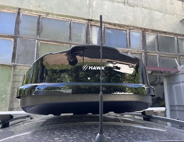Автобокс HAWK 450 л, чорний двосторонній HW450-B фото