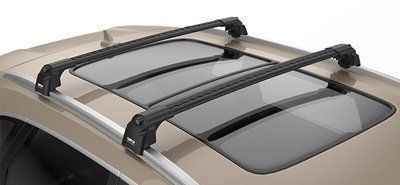 Багажник на крышу Honda CR-V 2002-2006 на интегрированные рейлинги черный Turtle TRTL-60972 фото