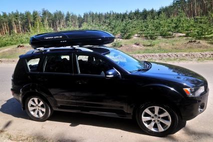 Автобокс Terra Drive 500 л чорний глянцевий двосторонній TD500BRG фото
