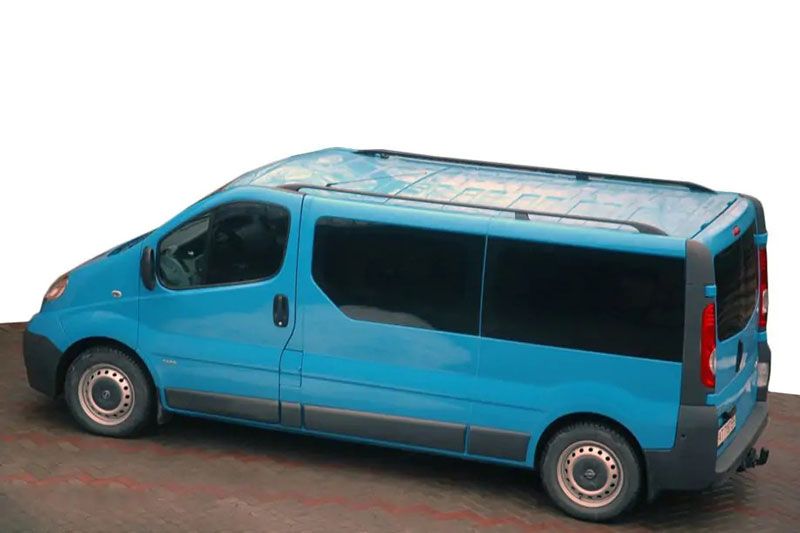 Рейлінги Nissan Primastar 2002-2015 довга база чорний hpb075 фото