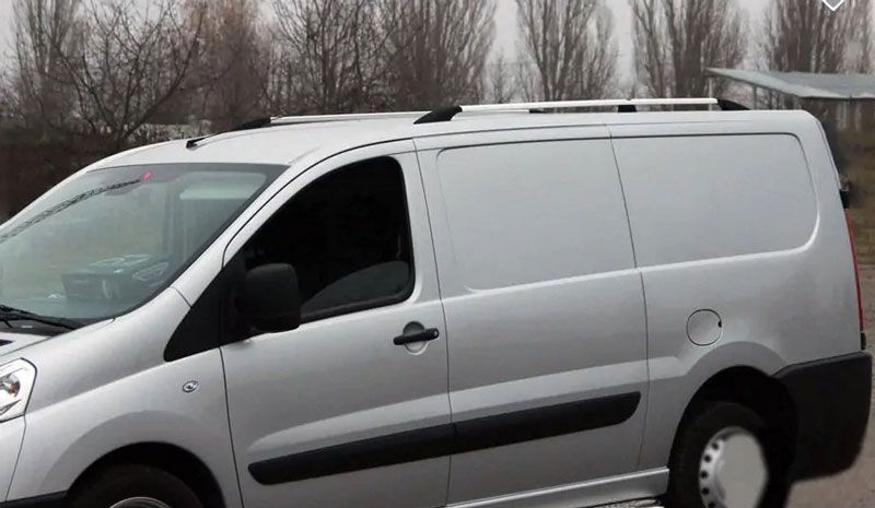 Рейлінги Fiat Scudo 2007-2015 довга база сірий hpc019 фото