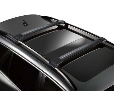 Багажник Acura MDX 2007-2013 чорний на рейлінги WingV1-110-1003 фото