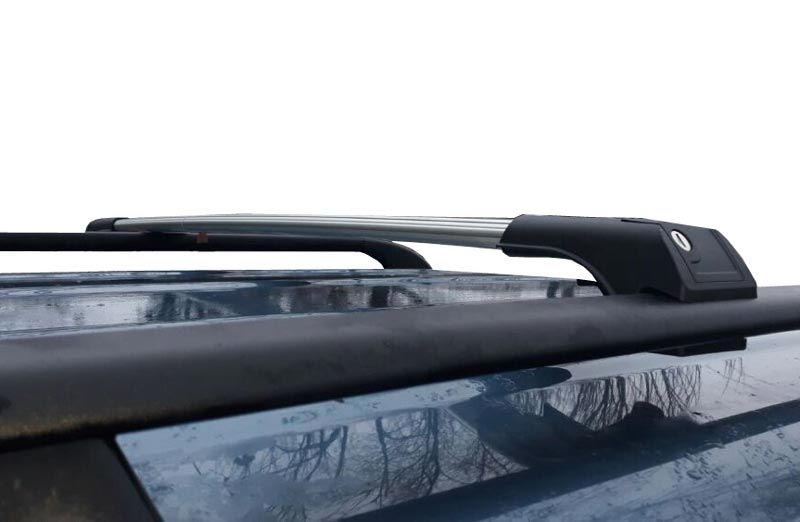 Багажник на рейлінги з замком сірий SkyV1-110-2169 фото