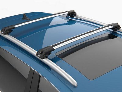 Багажник на крышу Renault Duster 2014-2017 на рейлинги серый Turtle TRTL-60652r фото