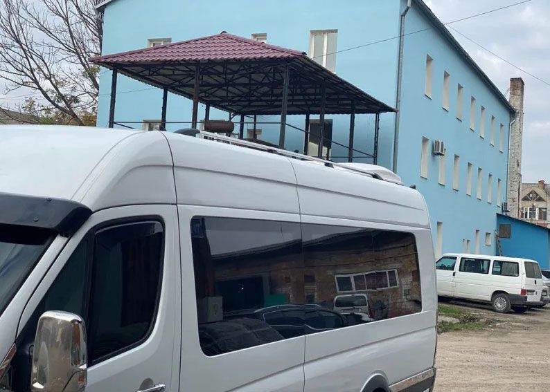 Рейлінги Mercedes Sprinter 1995-2013 сірий коротка база hpc148 фото