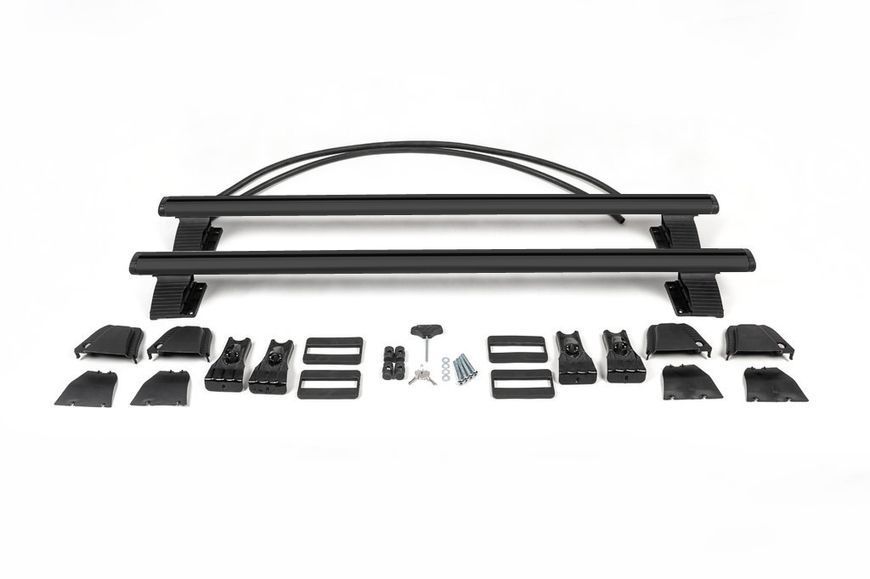 Багажник на гладкий дах Seat Toledo 2005-2012 чорний Asaf-130-1124-Black фото
