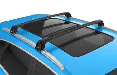 Багажник на крышу Hyundai ix35 2010- на интегрированные рейлинги черный Turtle TRTL-60295 фото