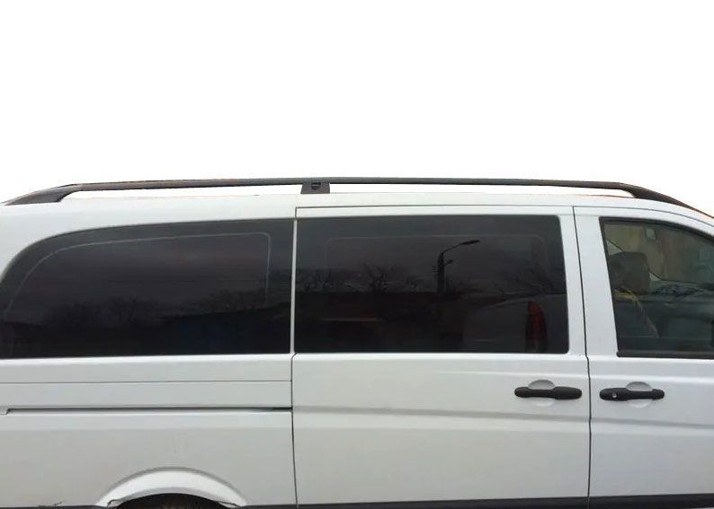 Рейлінги Mercedes Vito (447) 2015- середня база чорний (оригінальний дизайн) GOLD MR06002B фото