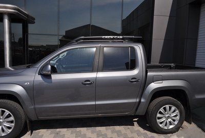 Рейлинги Ford Ranger 2012- Shark Черный (с поперечинами) SRK120312S фото